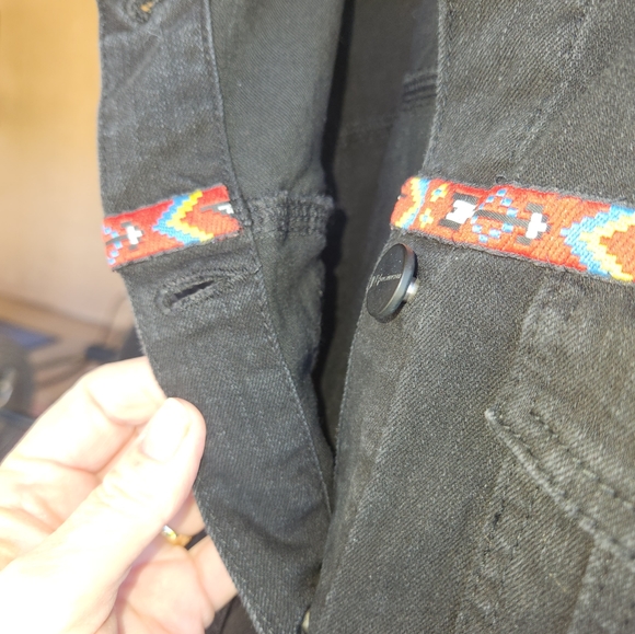 JNY Jones New York Black Denim Jacket - Picture 6 of 8